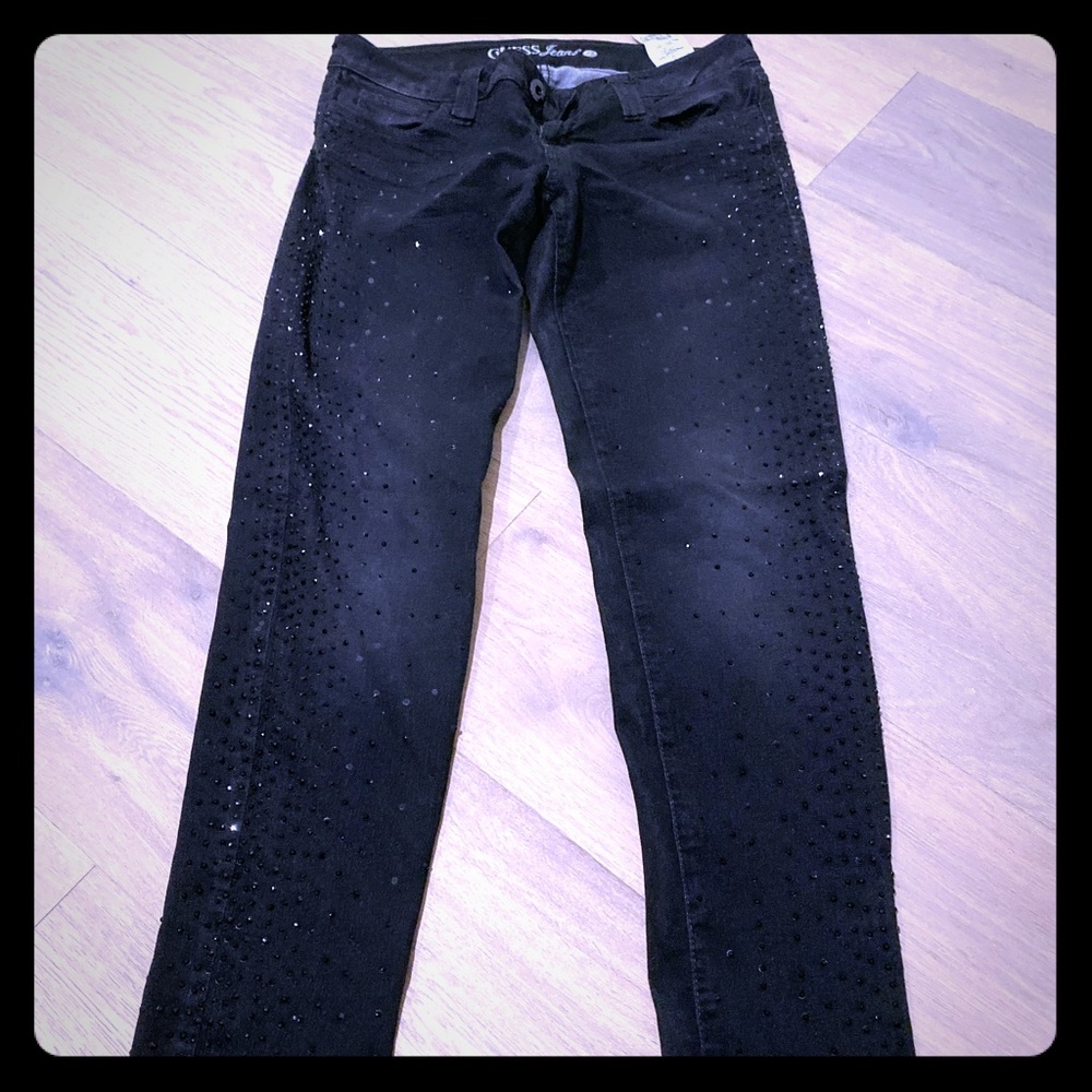 Guess jeans with crystals